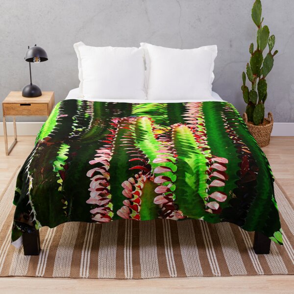 Item preview, Bright Green and Red Cactus Jungle designed and sold by jaynerushton.
