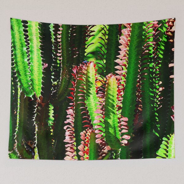 Item preview, Bright Green and Red Cactus Jungle designed and sold by jaynerushton.