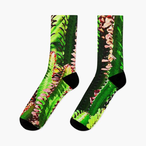 Item preview, Bright Green and Red Cactus Jungle designed and sold by jaynerushton.