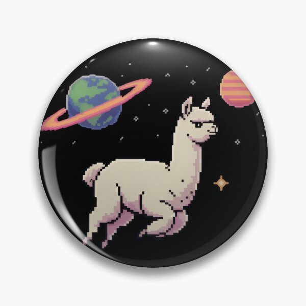 Item preview, Cute Space Alpaca Pixel Art Retro Galaxy Llama Kawaii Cosmic Animal Gamer designed and sold by Zizo-DR44.