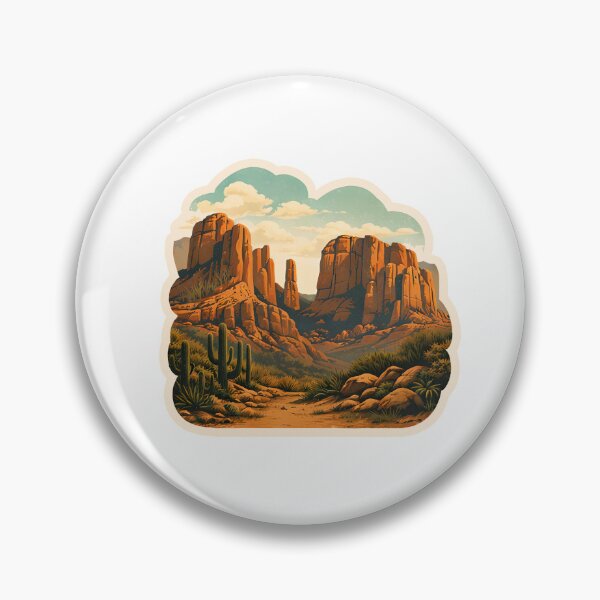 Item preview, Sedona Red Rocks Watercolor designed and sold by ChemicalXShop.