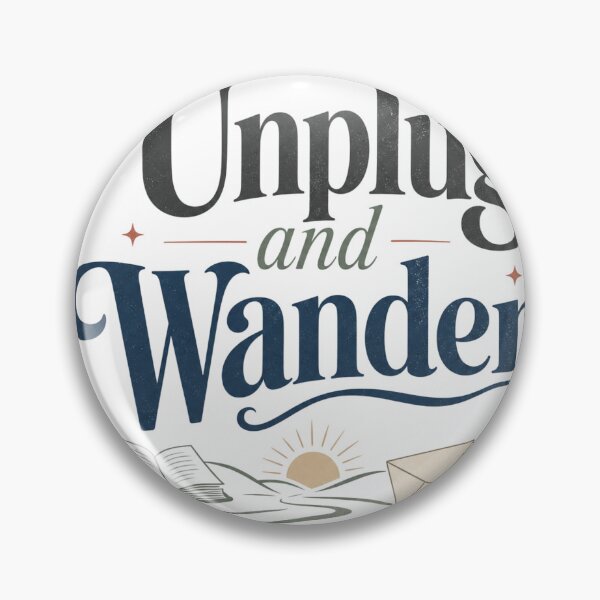 Item preview, Unplug and Wander - Digital Detox Quote designed and sold by GoverArt.