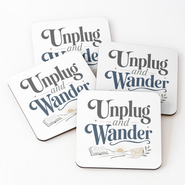 Item preview, Unplug and Wander - Digital Detox Quote designed and sold by GoverArt.
