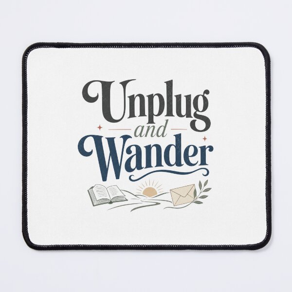 Item preview, Unplug and Wander - Digital Detox Quote designed and sold by GoverArt.