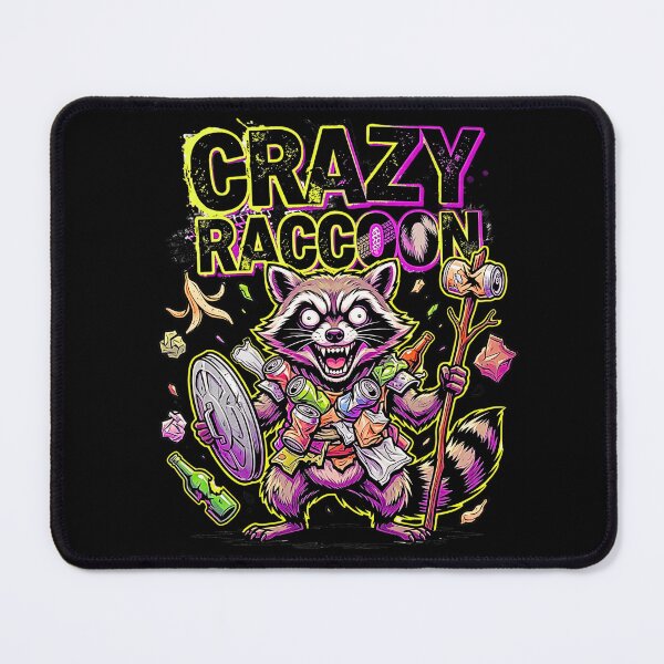 Item preview, Crazy Raccoon Trash Panda Comic Style Art designed and sold by rich-moda.