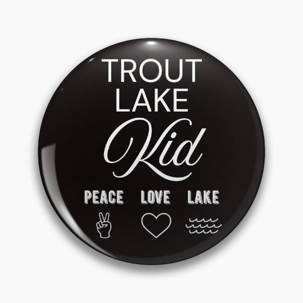 Item preview, Trout Lake KID peace love lake adirondack foothills nature lover designed and sold by CreativeCurious.