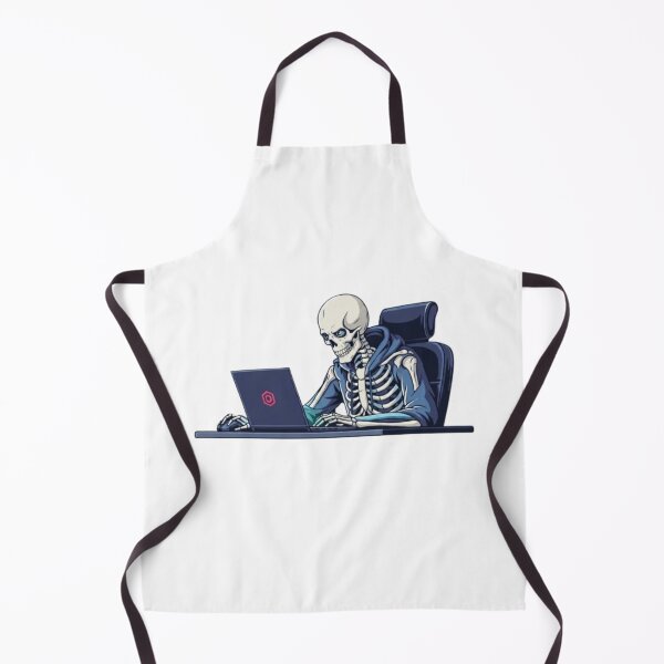 Item preview, The Eternal Coder: Skeleton Working Late designed and sold by Northern Glow Art.
