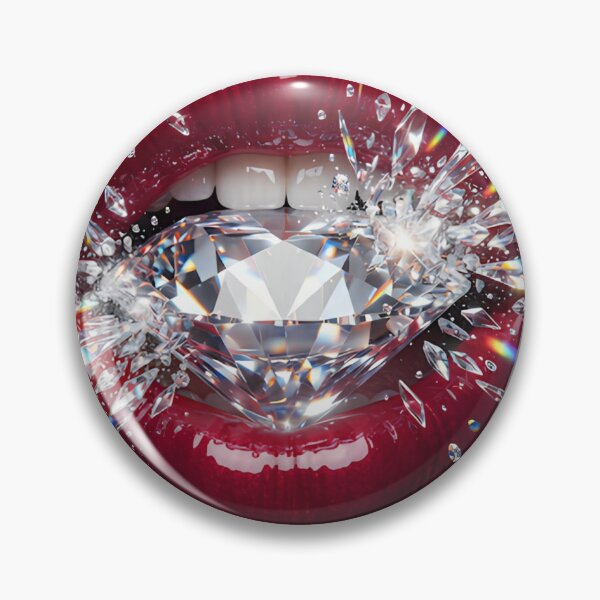 Item preview, Y2K Glam Diamond Lips designed and sold by LunaSpellStudio.