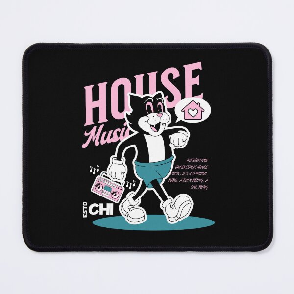 Item preview, HOUSE MUSIC - Boombox Cat (White) designed and sold by Discothreadz.