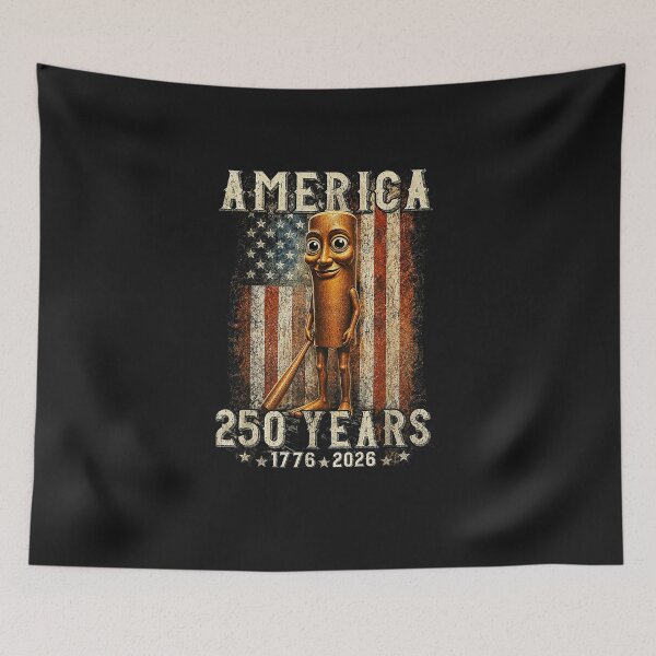 Item preview, Retro Meme Tung Tung Tung Sahur Brainrot 250 Years American designed and sold by FrankIsabel.