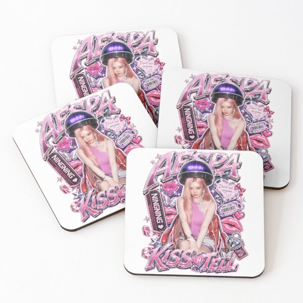 Item preview, Ningning aespa Neon Butterfly Kiss n Tell Glow Graphic | Merch Collection designed and sold by Valereekmerch.