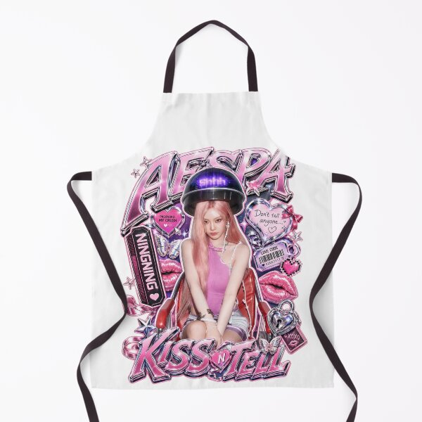 Aperçu de l'œuvre Collection de produits dérivés Ningning aespa Neon Butterfly Kiss n Tell Glow Graphic | créée et vendue par Valereekmerch.