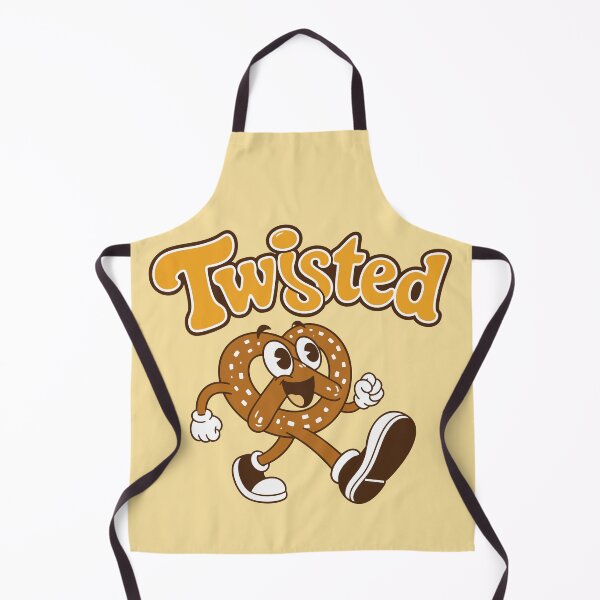 Item preview, Twisted! Pretzel Funny Drive-In Style Cartoon Mascot – Quirky Snack Food Pun designed and sold by ShirtRemarks.