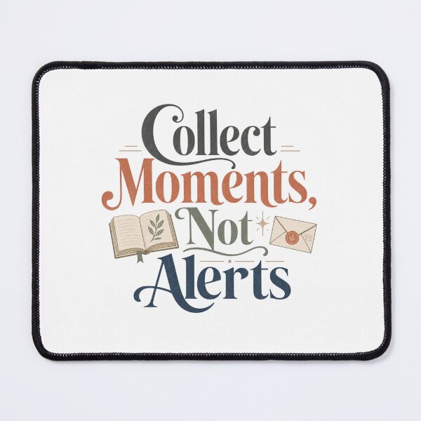 Item preview, Collect Moments Not Alerts - Digital Detox Quote designed and sold by GoverArt.