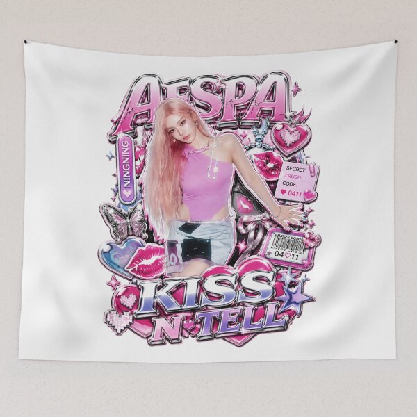 Artikelvorschau, Ningning aespa Hot Girl Techwear Kiss n Tell Fanmade Art | Merch Collection entworfen und verkauft von Valereekmerch.