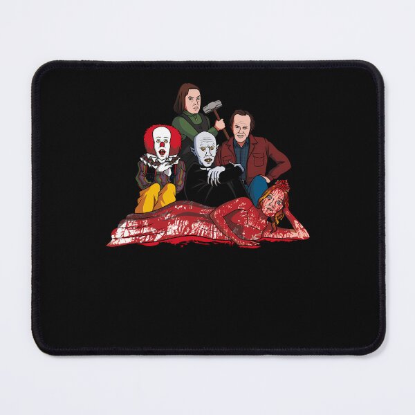 Item preview, Horror Characters Sitting Together Group Portrait Bloody designed and sold by mayalynne.