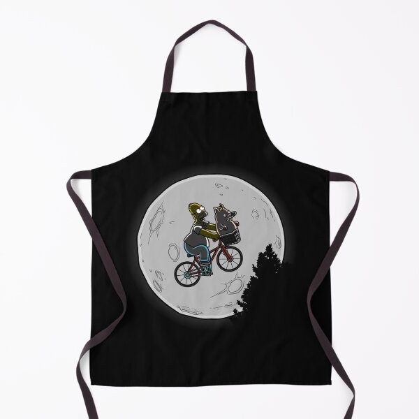 Item preview, Cartoon Man Riding Bicycle With Pig In Basket Across Moon designed and sold by mayalynne.