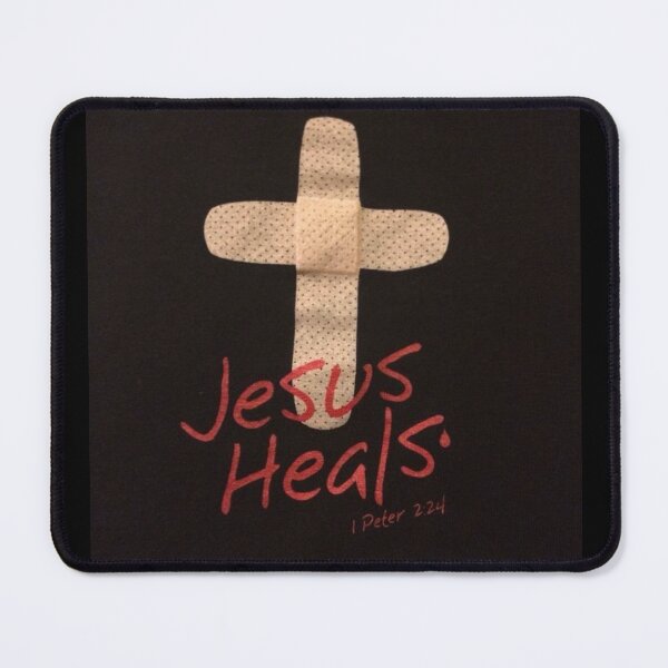 Item preview, Jesus Heals – Christian Cross Bandage Design | 1 Peter 2:24 Faith Graphic designed and sold by Jesus-istheway.