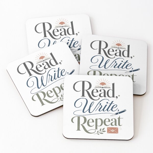Item preview, Read Write Repeat - Book Lover Quote designed and sold by GoverArt.