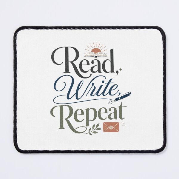 Item preview, Read Write Repeat - Book Lover Quote designed and sold by GoverArt.