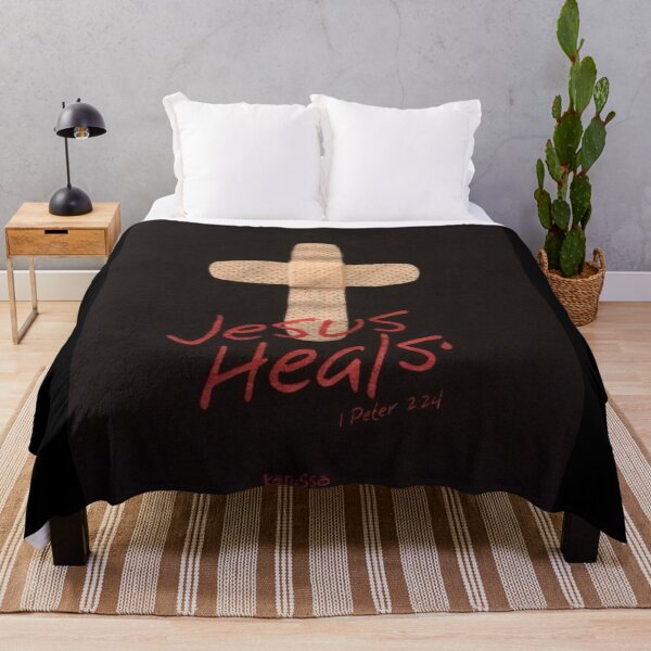 Item preview, Jesus Heals – Christian Cross Bandage Design | 1 Peter 2:24 Faith Graphic designed and sold by Jesus-istheway.