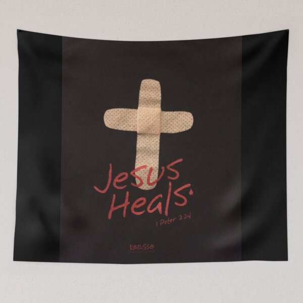 Item preview, Jesus Heals – Christian Cross Bandage Design | 1 Peter 2:24 Faith Graphic designed and sold by Jesus-istheway.
