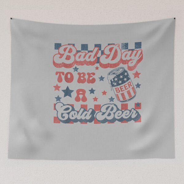 Item preview, Bad Day to Be A Cold Beer Funny Drinking 4th of July designed and sold by mjohnson9.