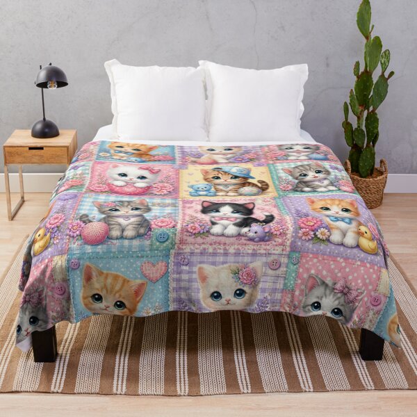 Item preview, Seamless pattern of cute cats designed and sold by GUNAPRIYAA.