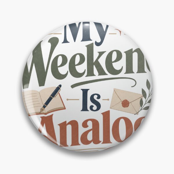 Item preview, My Weekend Is Analog - Offline Living Quote designed and sold by GoverArt.