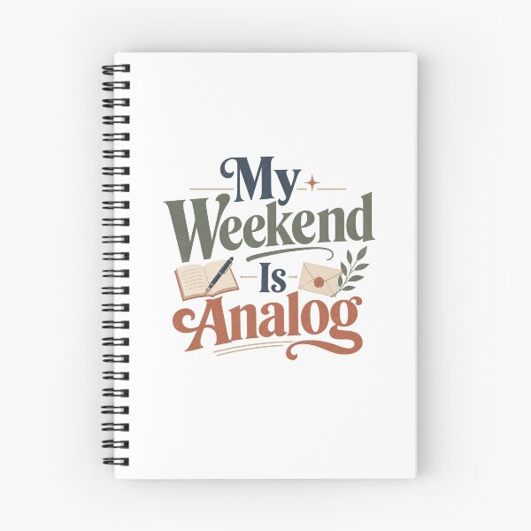Item preview, My Weekend Is Analog - Offline Living Quote designed and sold by GoverArt.