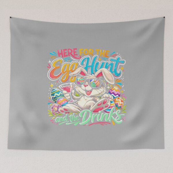 Item preview, Here For The Egg Hunt & The Drinks Funny Adult Easter Party designed and sold by ArleneRowe.