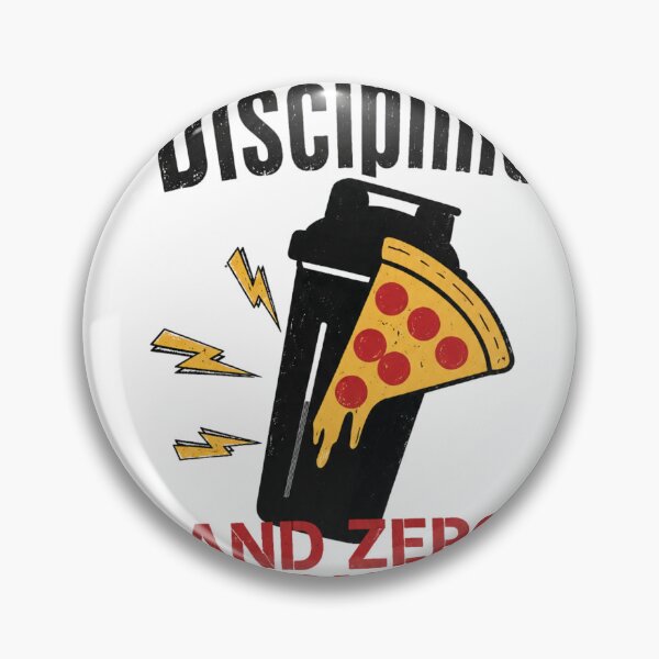 Item preview, Fueled By Discipline And Zero Excuses Funny Pizza Gym Shaker T-Shirt designed and sold by Digistore1221.