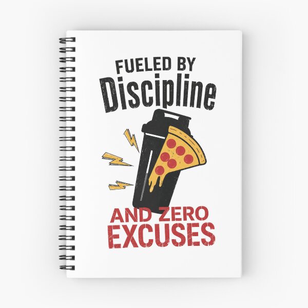 Item preview, Fueled By Discipline And Zero Excuses Funny Pizza Gym Shaker T-Shirt designed and sold by Digistore1221.