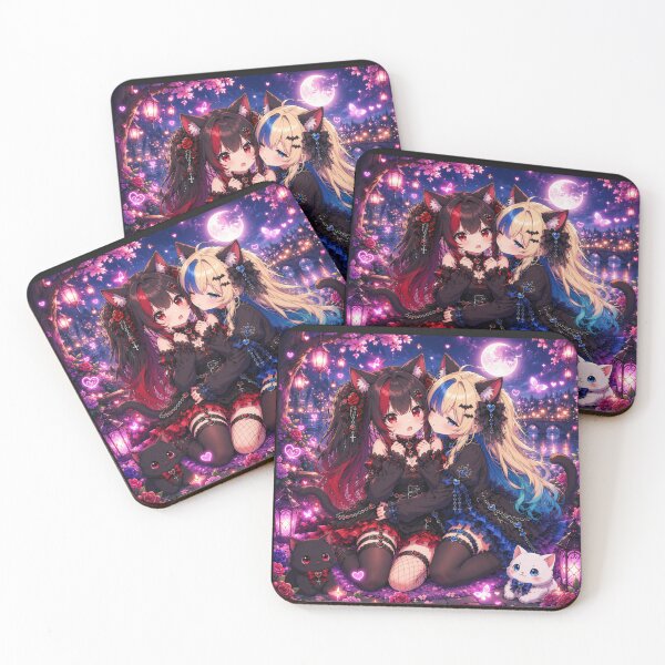 Item preview, Cute Dark Neko Waifu designed and sold by Revyra.