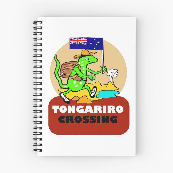 Item preview, Tongariro Crossing NZ Tramping Gecko Art designed and sold by Al Benge.