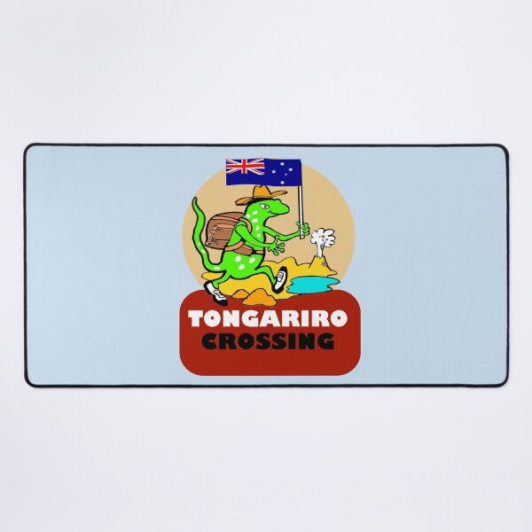 Item preview, Tongariro Crossing NZ Tramping Gecko Art designed and sold by Al Benge.