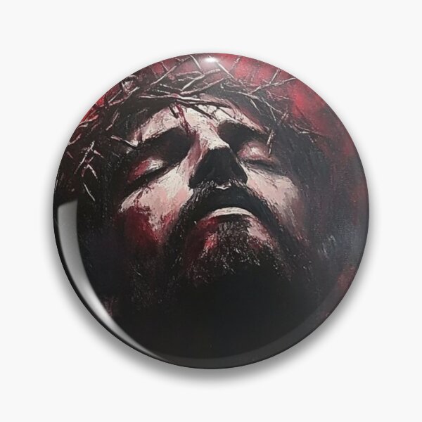 Item preview, Dark Crown of Thorns Jesus Portrait | Christian Faith Art | Powerful Religious Painting designed and sold by Jesus-istheway.