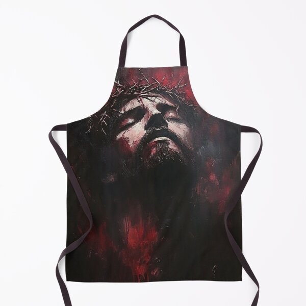 Item preview, Dark Crown of Thorns Jesus Portrait | Christian Faith Art | Powerful Religious Painting designed and sold by Jesus-istheway.
