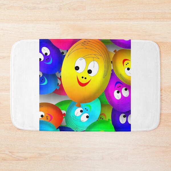 Item preview, Colorful Smiley Balloon Pattern designed and sold by bharath kumar.