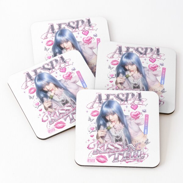Item preview, Winter aespa Kiss n Tell Metallic Platinum Ice Graphic | Merch Collection designed and sold by Valereekmerch.