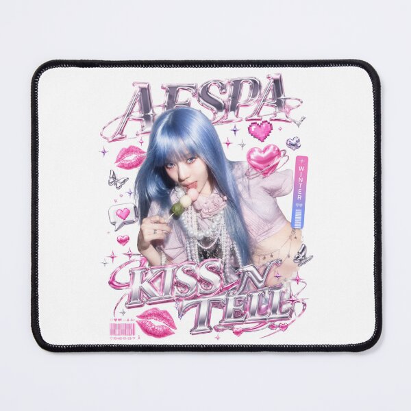 Item preview, Winter aespa Kiss n Tell Metallic Platinum Ice Graphic | Merch Collection designed and sold by Valereekmerch.