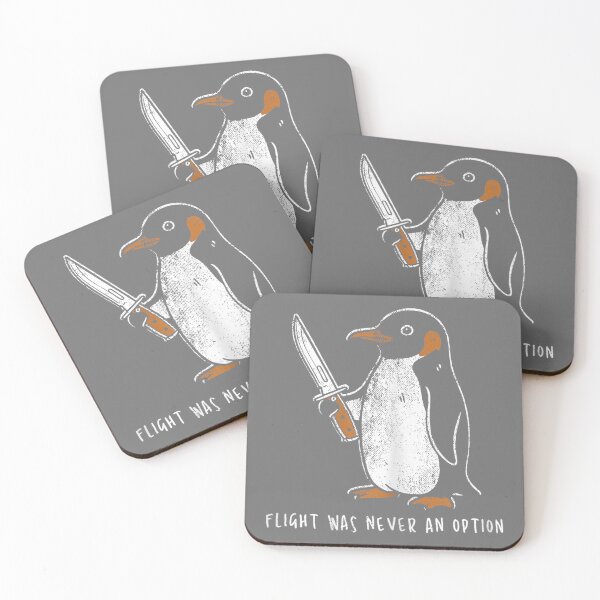 Item preview, Flight was Never an Option Funny Penguin with Knife designed and sold by KristineLi.