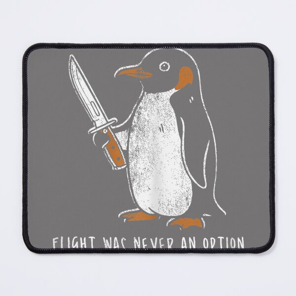 Item preview, Flight was Never an Option Funny Penguin with Knife designed and sold by KristineLi.