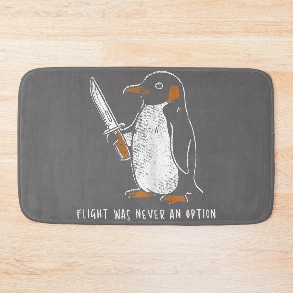 Item preview, Flight was Never an Option Funny Penguin with Knife designed and sold by KristineLi.