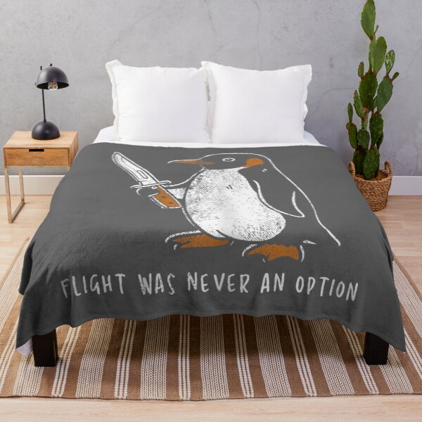 Item preview, Flight was Never an Option Funny Penguin with Knife designed and sold by KristineLi.