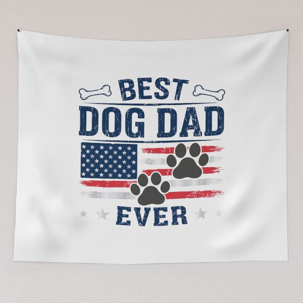 Item preview, Best Dog Dad Ever Patriotic Paw designed and sold by GiaoCalonas.