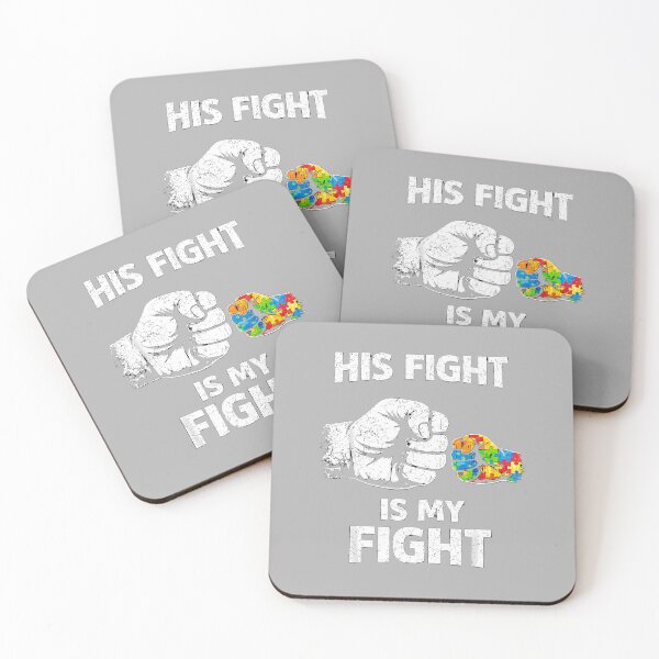 Item preview, His Fight is Truly My Fight Autism Dad Support Awareness designed and sold by ArleneRowe.