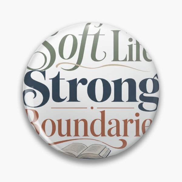Item preview, Soft Life Strong Boundaries - Self Care Quote designed and sold by GoverArt.