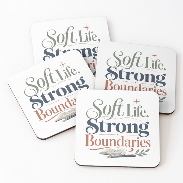 Item preview, Soft Life Strong Boundaries - Self Care Quote designed and sold by GoverArt.