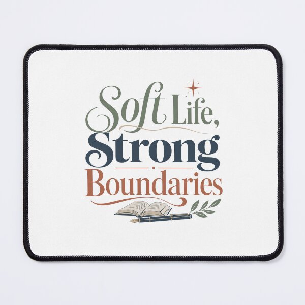 Item preview, Soft Life Strong Boundaries - Self Care Quote designed and sold by GoverArt.